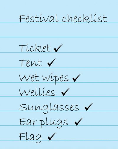Festival checklist