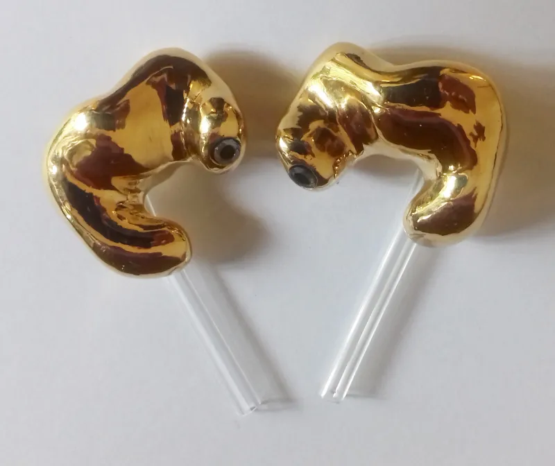 Gold earmoulds
