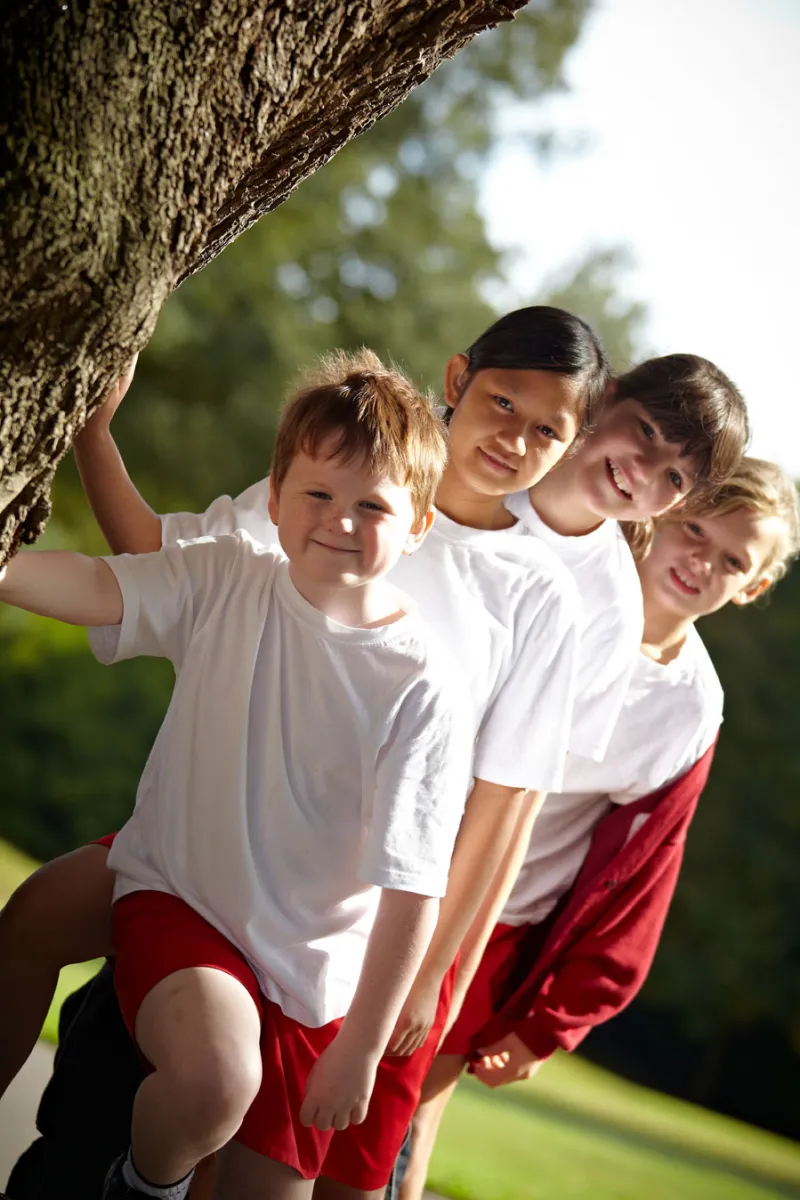 Primary School children outside