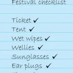Festival checklist