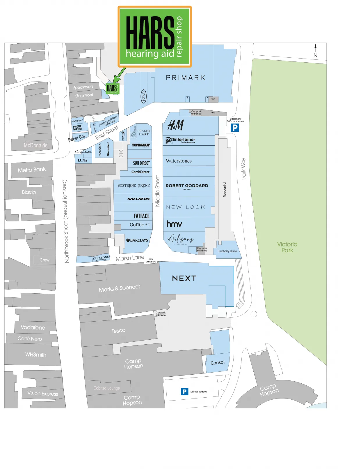 Parkway Map With Hars